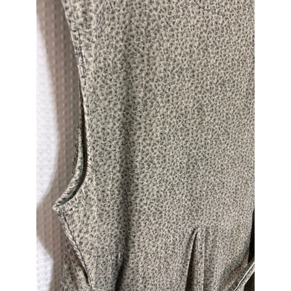 FLAX BY JEANNE ENGELHART Speckled Corduroy Maxi Dress size M Boho Art To Wear c - Picture 9 of 11